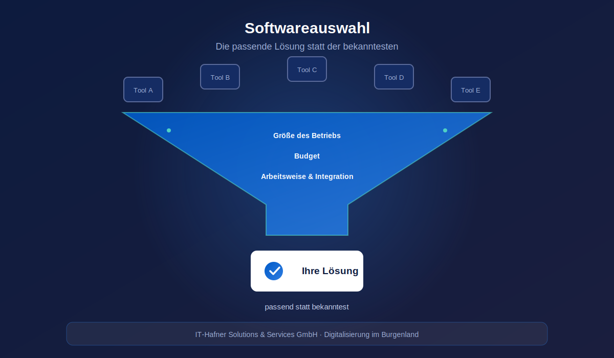 Softwareauswahl und Effizienzsteigerung für KMU im Burgenland