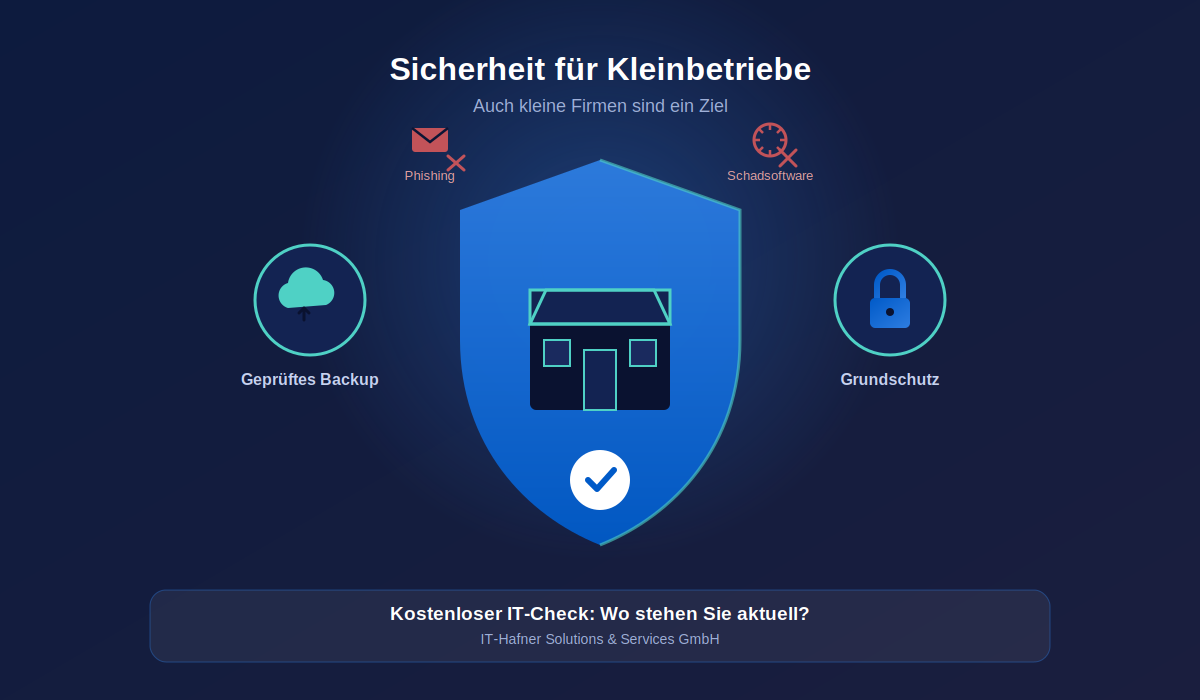 Datensicherung und IT-Sicherheit für kleine Unternehmen und Einzelunternehmer