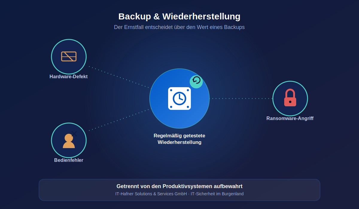 Geprüfte Backups und Datenwiederherstellung für Unternehmen im Burgenland